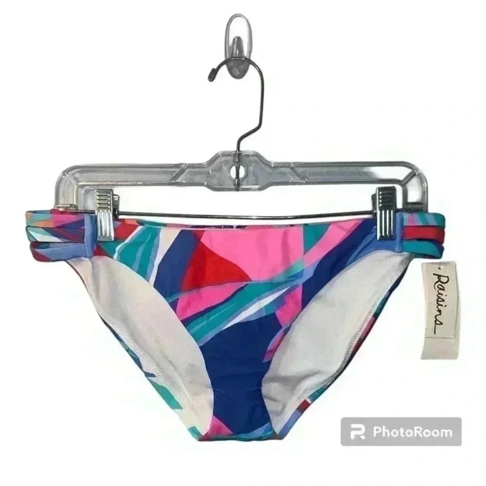 Raisins Bright Idea Love Abstract Print Bikini Set, M (top)/L (bottom) - Picture 7 of 13
